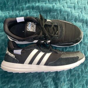 Adidas women’s size 11, ZEBRA accents